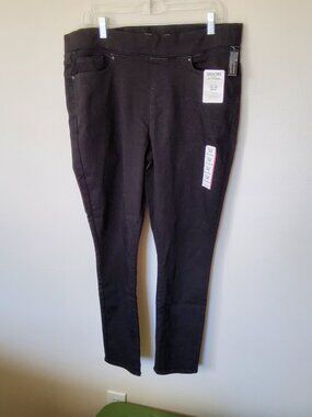 Levi Signature Black Denim Maternity Jeans Size 16M W33 L30
